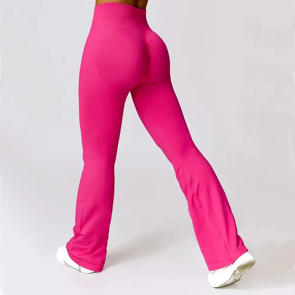 Leggings évasés sans couture pour femmes, pantalons évasés, pantalons de yoga, taille haute, pantalons à jambes larges, pantalons de sport évasés, vêtements de danse, entraînement de gym, fitness