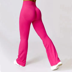 Leggings évasés sans couture pour femmes, pantalons évasés, pantalons de yoga, taille haute, pantalons à jambes larges, pantalons de sport évasés, vêtements de danse, entraînement de gym, fitness
