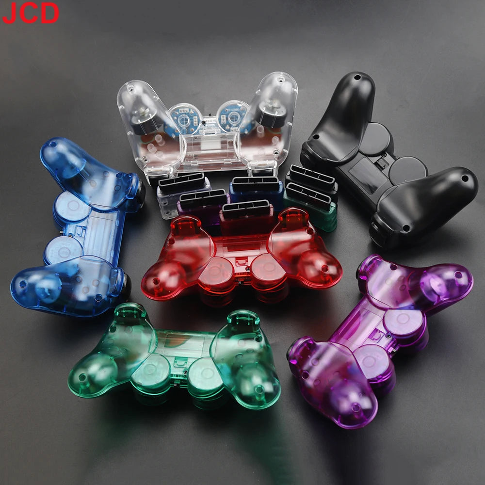 JCD 1 pièces manette de jeu sans fil pour Console PS2 manette 2.4G Double Vibration choc Joypad USB contrôleur de jeu pour PC