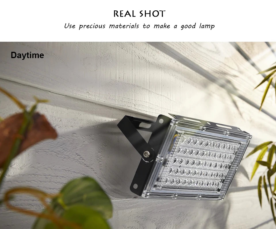 Éclairage LED étanche AC 220V IP65 projecteur extérieur projecteur 50W 100W 150W LED réflecteur lampadaire éclairage paysager