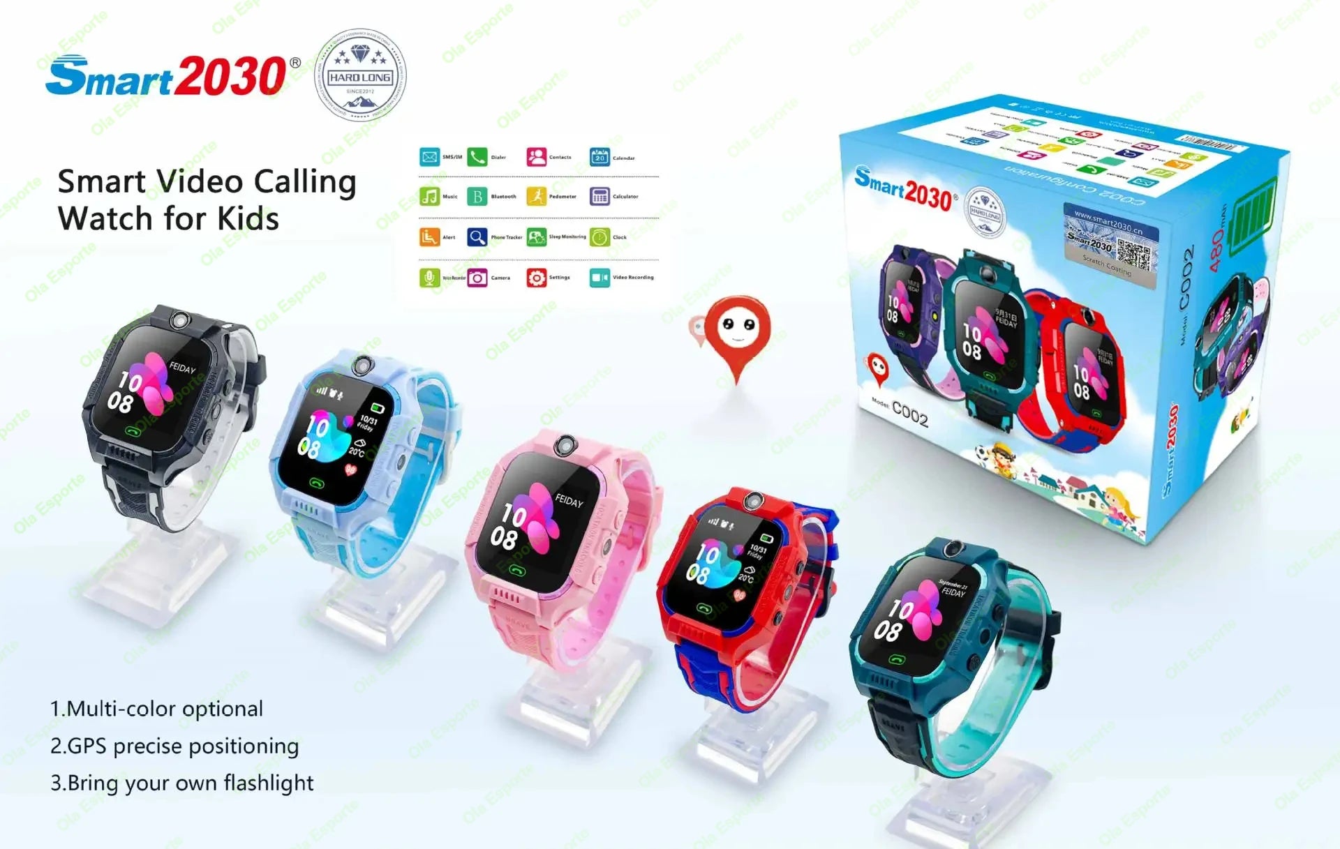 Enfants montre intelligente 2G SOS GPS localisation carte Sim appel montre intelligente caméra montre étanche cadeau pour Ios Android enfants cadeaux 2025