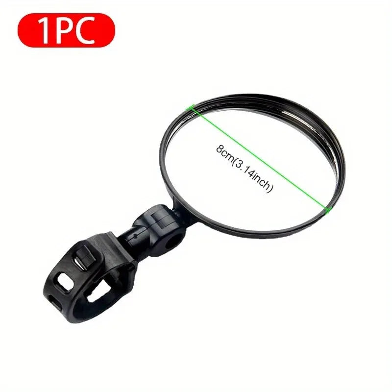 Side mirror for motorcycles, for safety view, turning left and right, Mini adjustable rearview mirror for cars