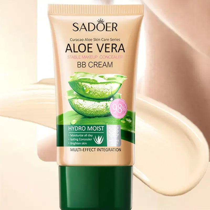 Aloe Vera BB crème-hydratant et dissimulant au collagène fond de teint à couverture complète, correcteur longue durée et léger