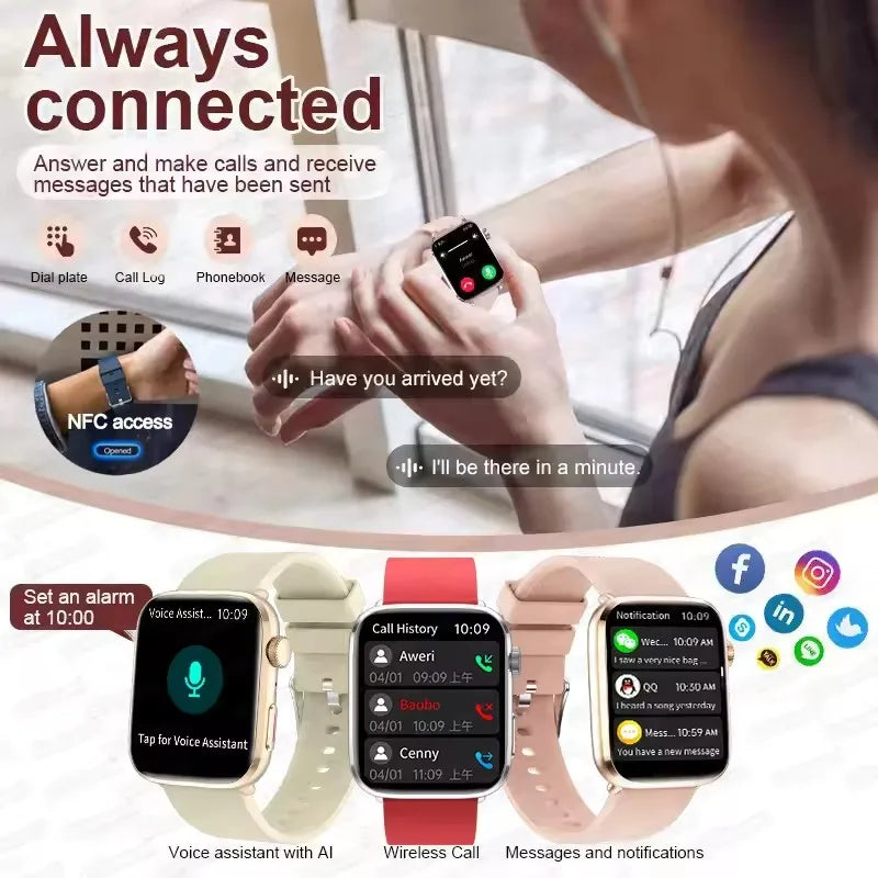 Montre intelligente montre Version mondiale hommes femmes HD AMOLED affichage fréquence cardiaque Bluetooth appel GPS piste étanche sport montres intelligentes