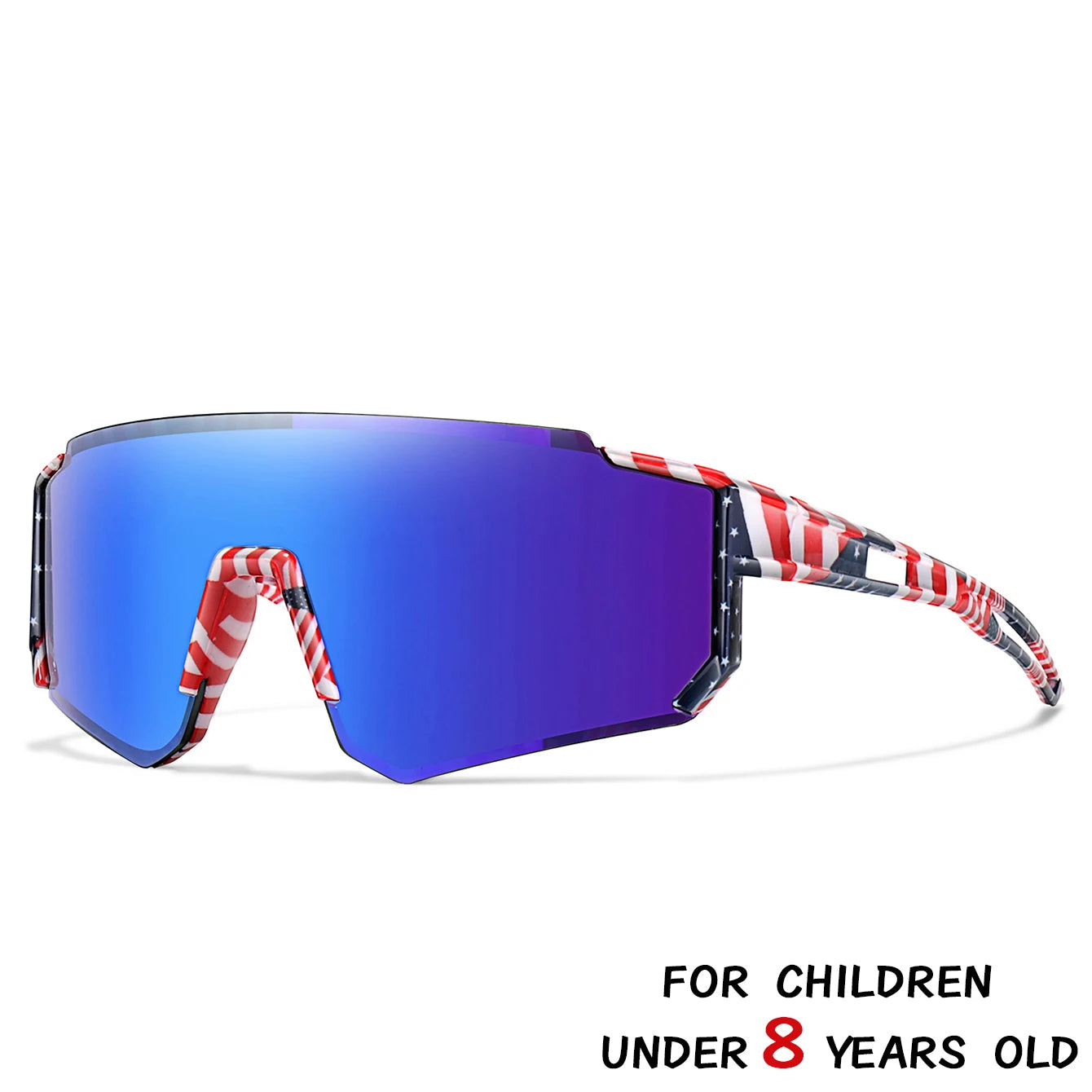 Lunettes de soleil de baseball pour enfants de 3 à 8 ans, lunettes de vélo d'extérieur pour garçons et filles, lunettes de sport pour jeunes, lunettes de camping pour enfants, lunettes de vélo VTT, UV400