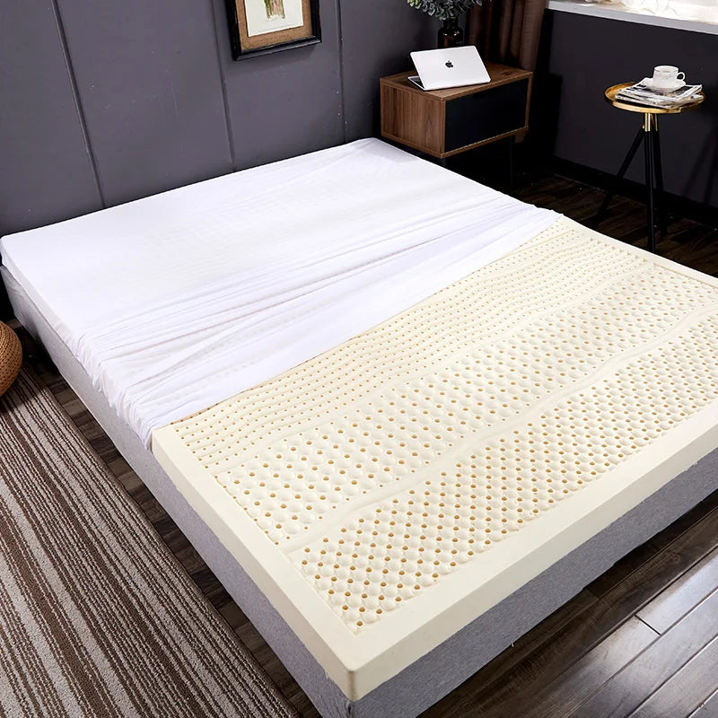 Matelas en latex naturel 100% thaïlandais, liquide, pour la maison, simple, double, avec housse, King Queen Twin, pleine taille