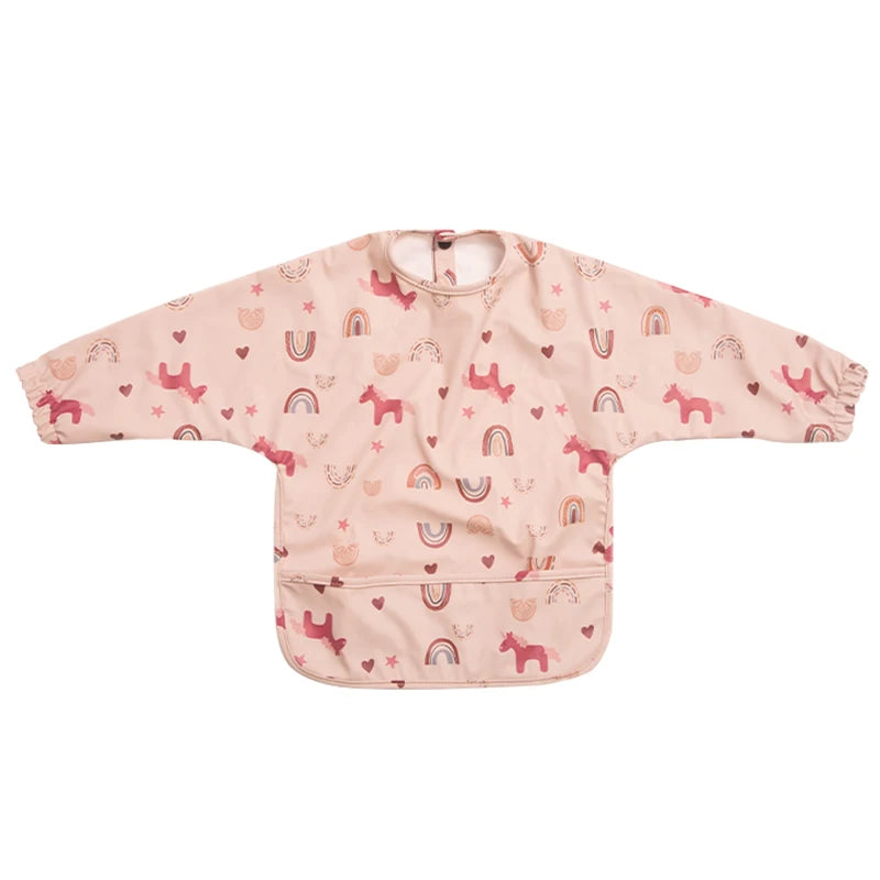 Bavoirs imperméables pour nouveau-né, bavoir blouse de peinture pour enfants à manches longues pour garçons et filles, tablier d'alimentation facile à nettoyer, articles pour bébé