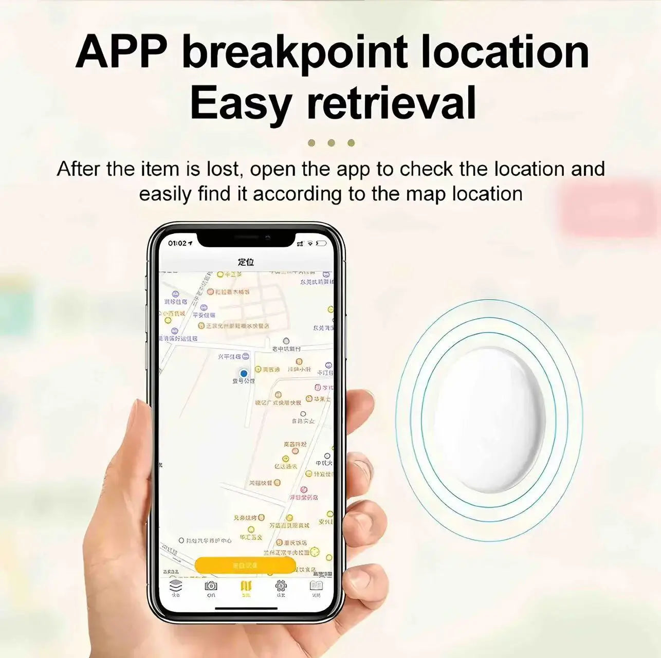 Localisateur intelligent de clé de traqueur de téléphone Airtag APP recherche avec alarme localisation en temps réel traqueur de positionnement pour enfants localisateur d'animaux de compagnie