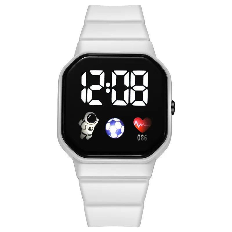Montre de Sport pour enfants, numérique, Spaceman, bracelet en Silicone, étanche, électronique, cadeaux pour garçons et filles