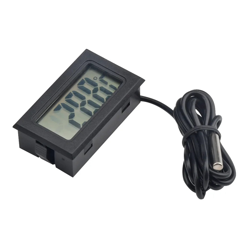 Thermomètre électronique à affichage LCD, thermomètre numérique avec capteur de température NTC, moniteur de température de haute précision