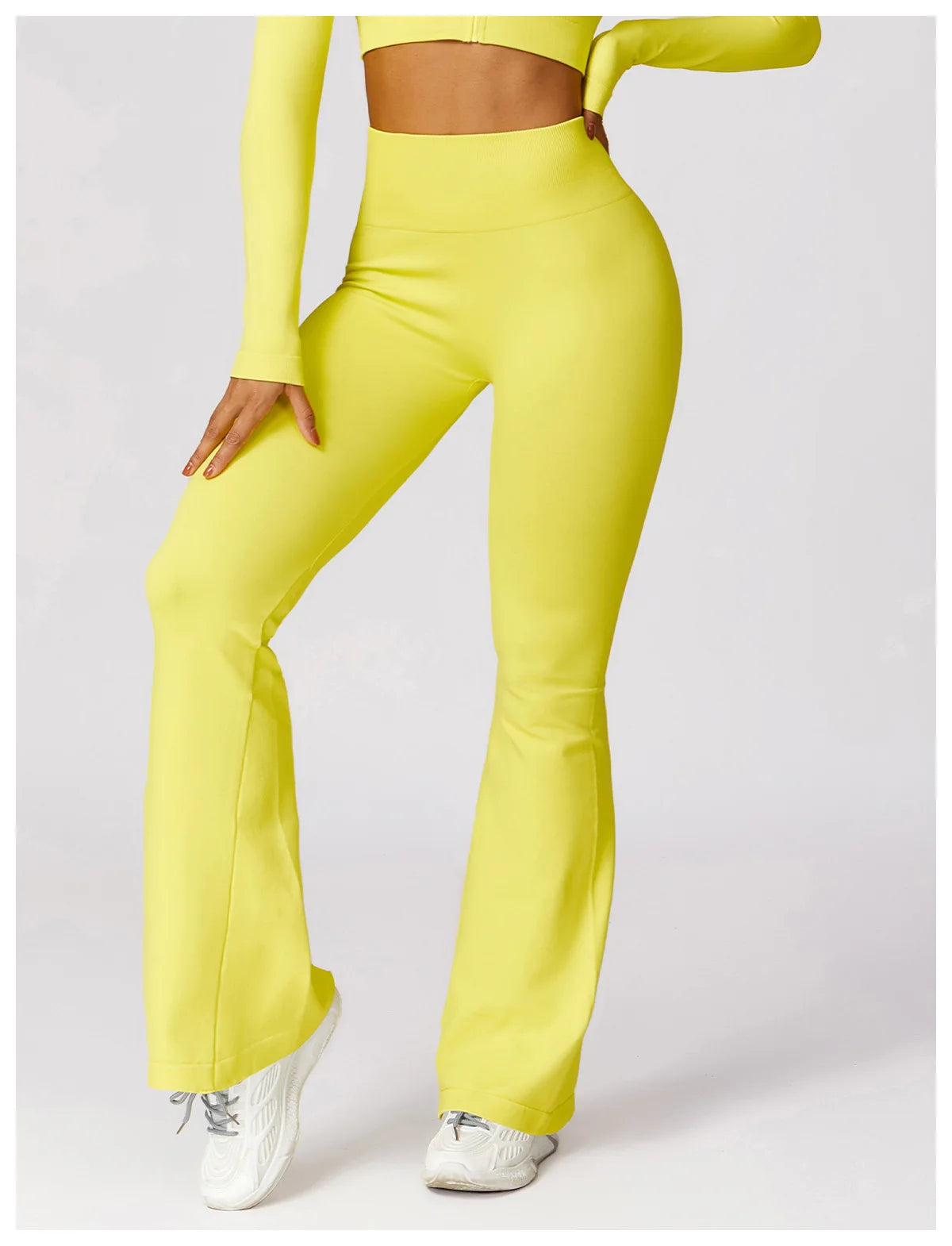 Leggings évasés sans couture pour femmes, pantalons évasés, pantalons de yoga, taille haute, pantalons à jambes larges, pantalons de sport évasés, vêtements de danse, entraînement de gym, fitness