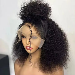 100% cheveux humains lâche vague profonde courte Bob perruques cheveux humains 13x4 Transparent dentelle avant perruque 16 pouces 200 densité perruque vietnamienne