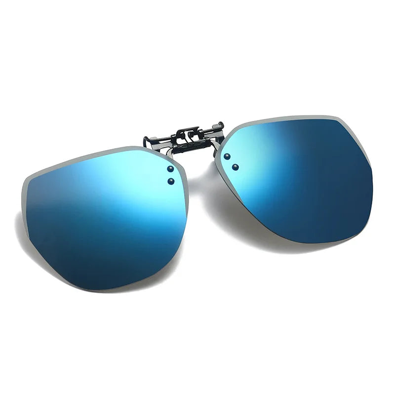Lunettes de soleil polarisées à clipser pour hommes et femmes, lunettes de soleil rabattables, lunettes de conduite photochromiques, vision nocturne miroir, lunettes de pêche