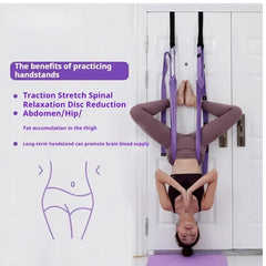 Ensemble de Yoga aérien en soie pour femme, hamac, jambes arrière, étirement, balançoire, accessoires de Pilates, ceinture de Fitness élastique, équipement de gymnastique à domicile
