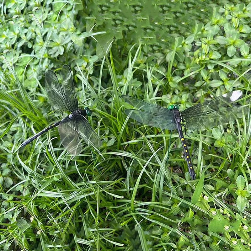 Outdoor Mosquito Repellent Simulation Stick, Dragonfly, Dragonfly Repellent Artifact, Dragonfly Stakes, Yard Plant, Lawn Decoration