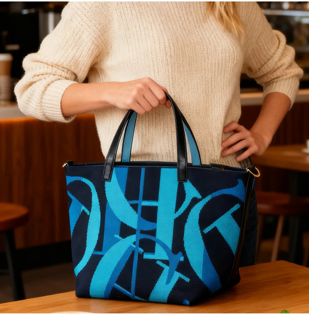 CH sac à main femme Design rétro grande capacité sac à provisions à la mode multifonctionnel vacances essentiel sac seau femme