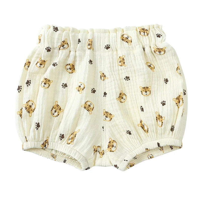 Short d'été en coton et lin pour bébé, vêtements de salon respirants pour enfants de 3 à 6 ans, pantalons coréens mignons en PP, pour garçons et filles, 2025