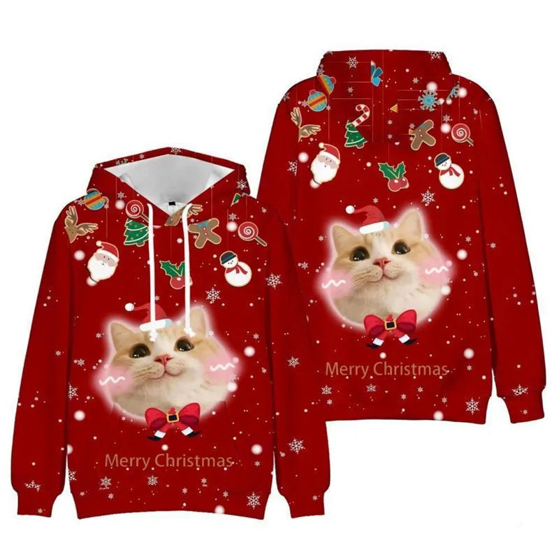 Pull de noël moche unisexe pour hommes et femmes, pull de vacances, elfe du père noël, drôle, amoureux de la personnalité, vêtements d'automne et d'hiver, 2026