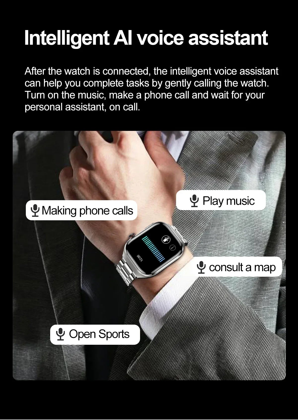 Xiaomi pression artérielle acide uricique graisse corporelle Smartwatch Micro examen physique orgue santé montres Bluetooth appel montre intelligente