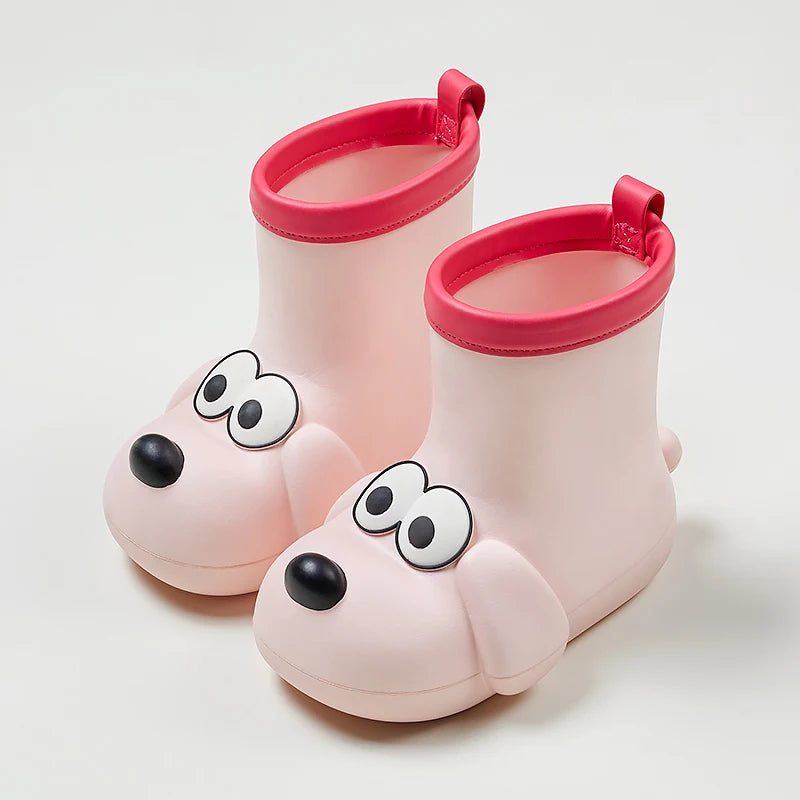 Chaussures de pluie pour chiots, bottes de pluie antidérapantes pour garçons et bébés, modèle féminin, couvre-chaussures en caoutchouc imperméable pour filles