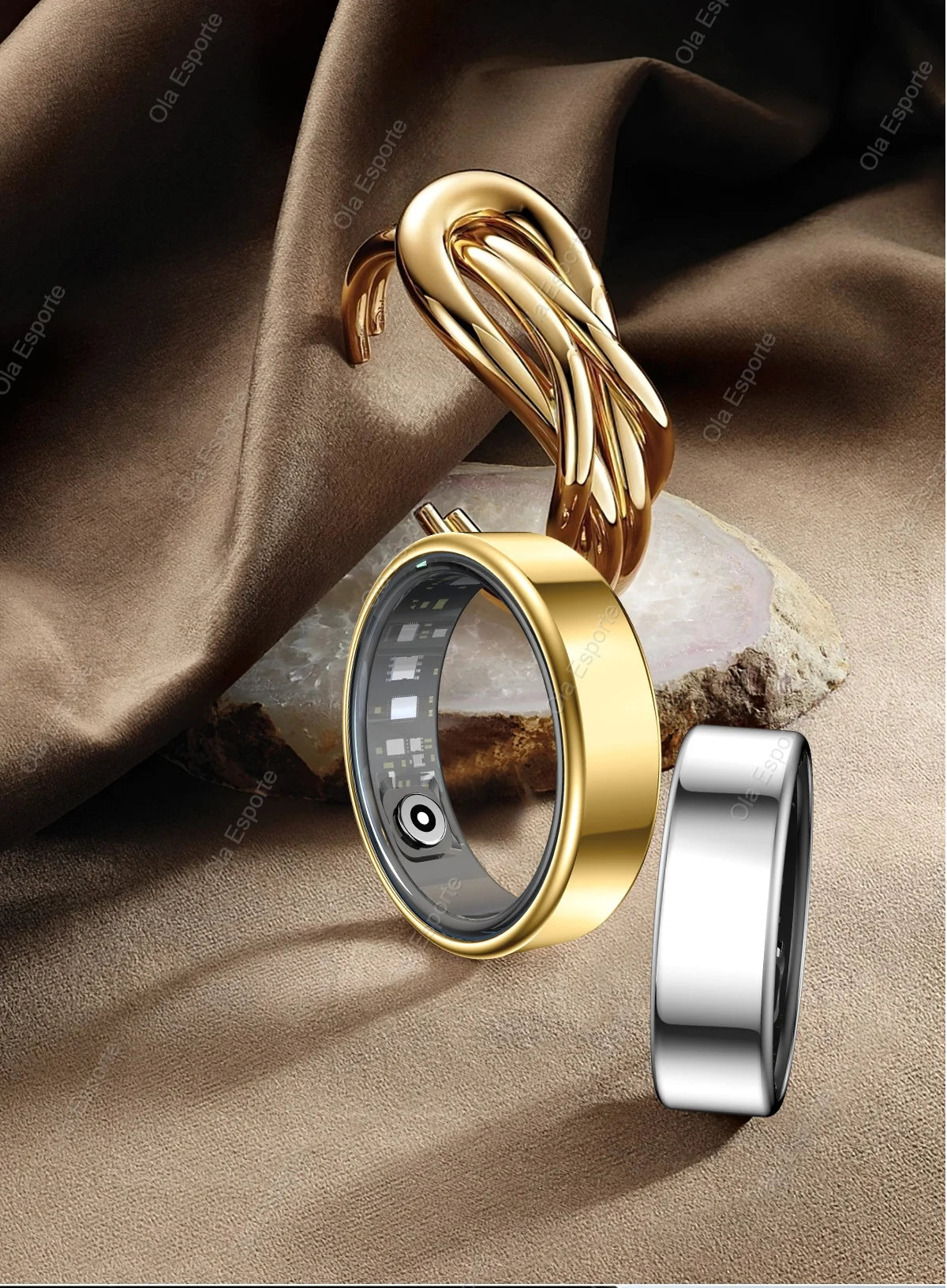 Anneau intelligent de pression artérielle, surveillance de la santé du sommeil, Mode multisport, smartring IP68, étanche, soins à distance pour hommes et femmes