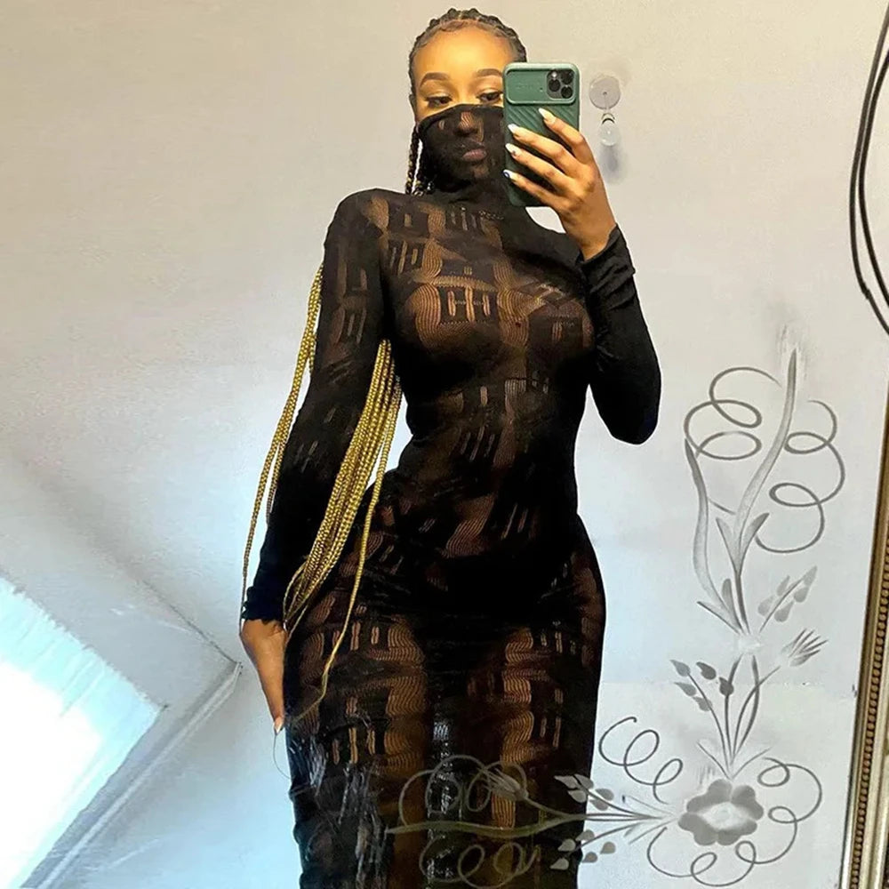 Haute élasticité mode hanche jupe portefeuille qualité femme chemise de nuit maille transparente robe moulante dames sexe creux serré Lingerie
