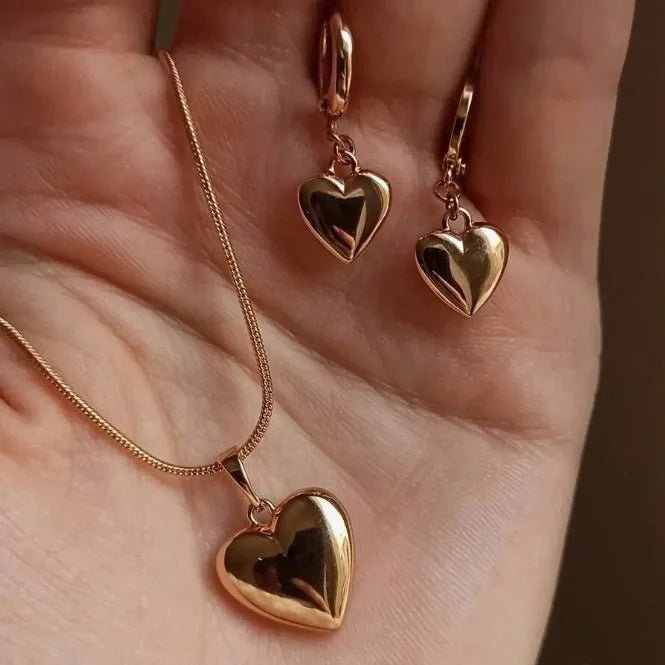 Ensemble de bijoux en perles pour femmes, boucles d'oreilles pendantes, pendentif, collier, Simple, délicat, tenue quotidienne, accessoires de fête