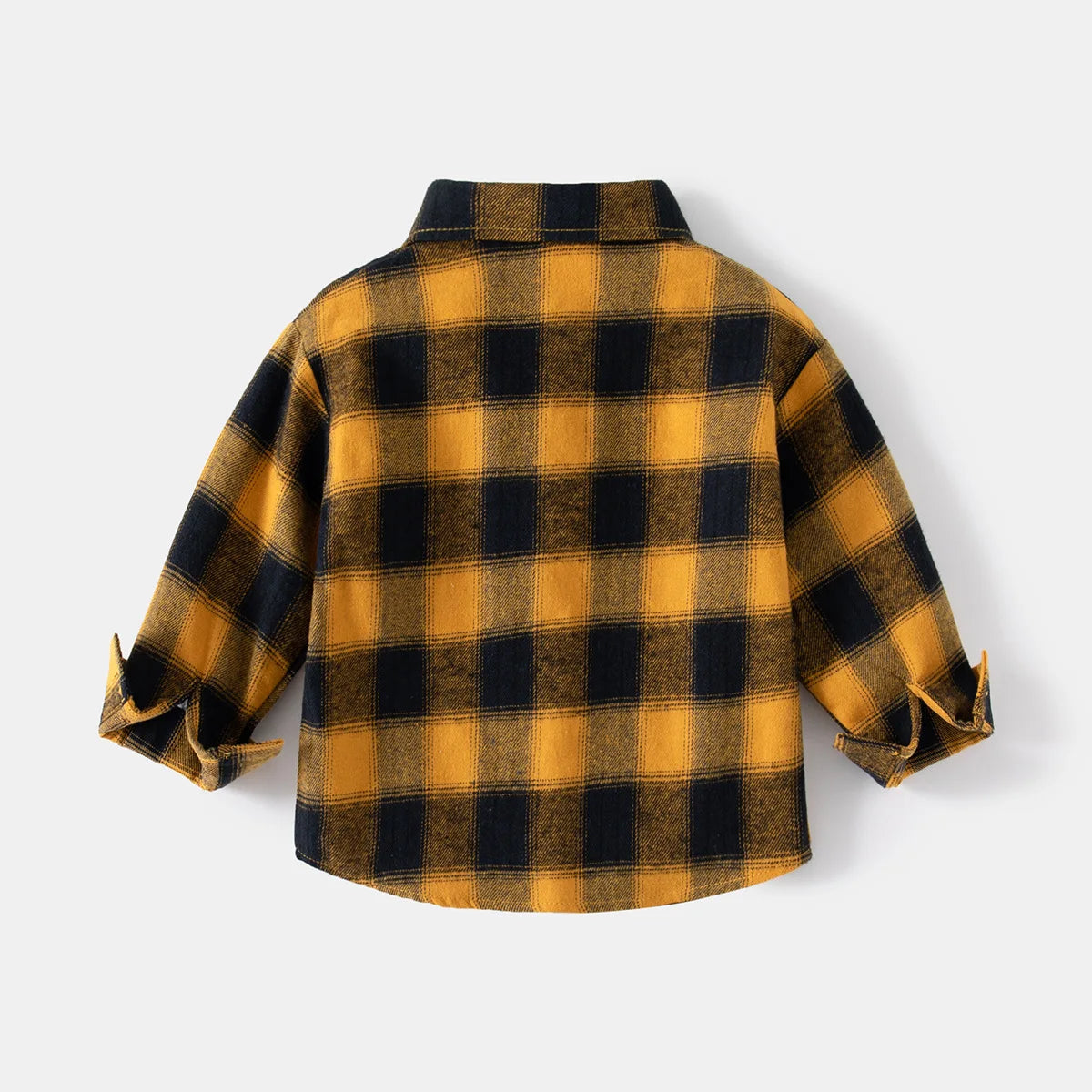Chemises à manches longues en coton pour enfants, chemisier à carreaux, haut décontracté, vêtements pour bébé, col, garçons, 2-7 ans, nouveau, 2025