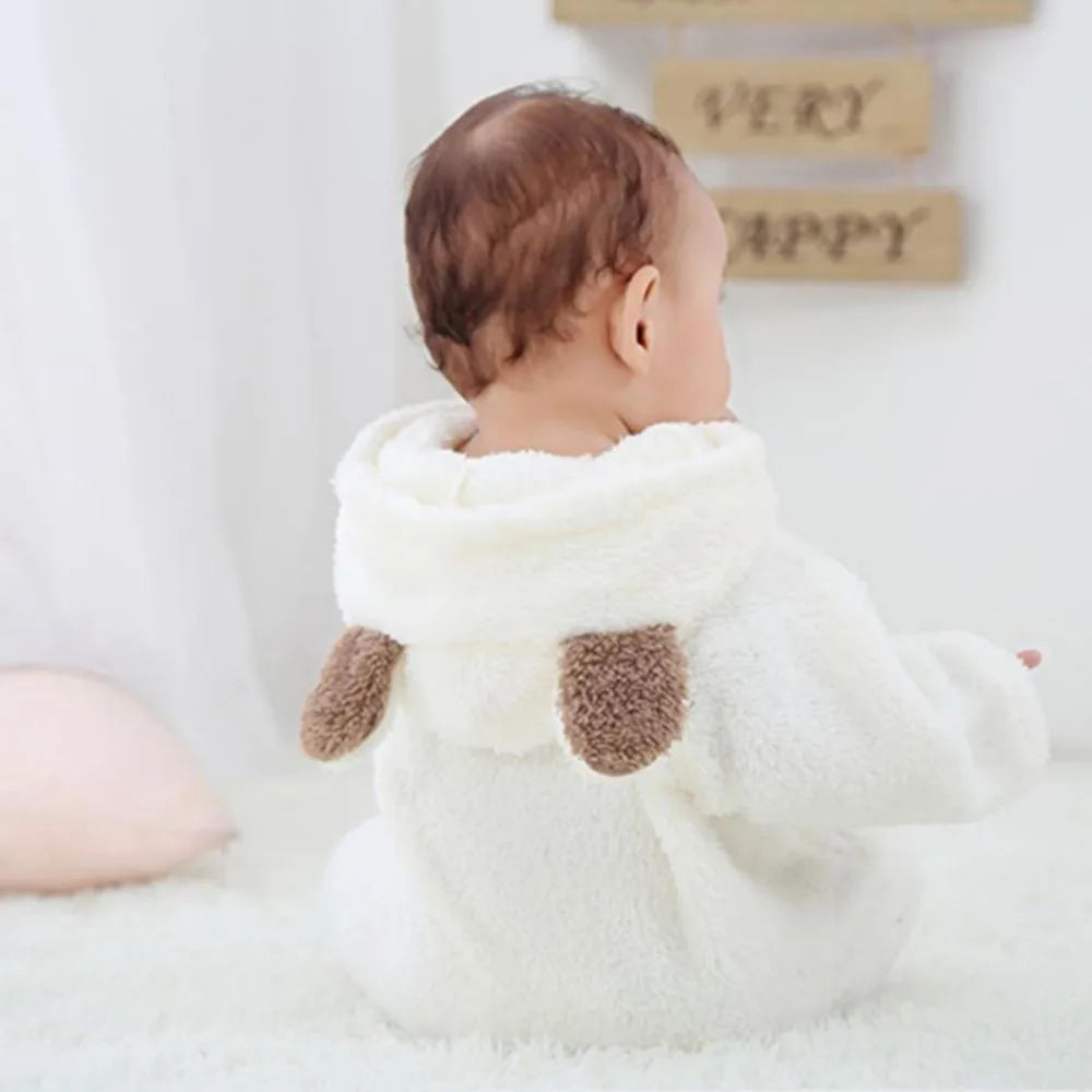 Nouveau-né bébé barboteuses hiver chaud polaire Bebe garçons fille Costume infantile filles vêtements Animal ensemble bébé combinaisons tenue de noël