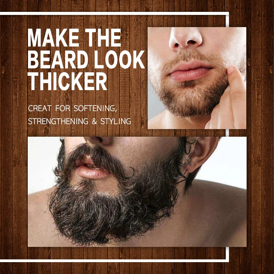 30ml 4 pièces ensemble d'huile de barbe parfumée produit moustaches hydratant croissance brillance lisse moustache adoucir renforcer l'huile de barbe pour hommes