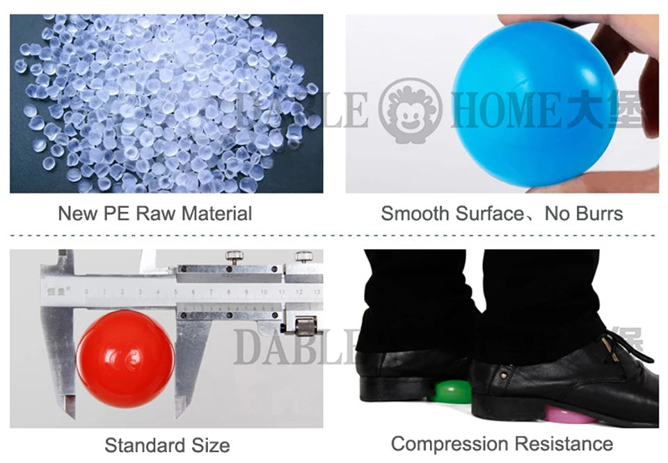 Balle de Sport en plein Air écologique piscine d'eau océan vague balle 50pcs 5.5cm Stress balle d'air jouets drôles pour enfants enfant Ballenbak