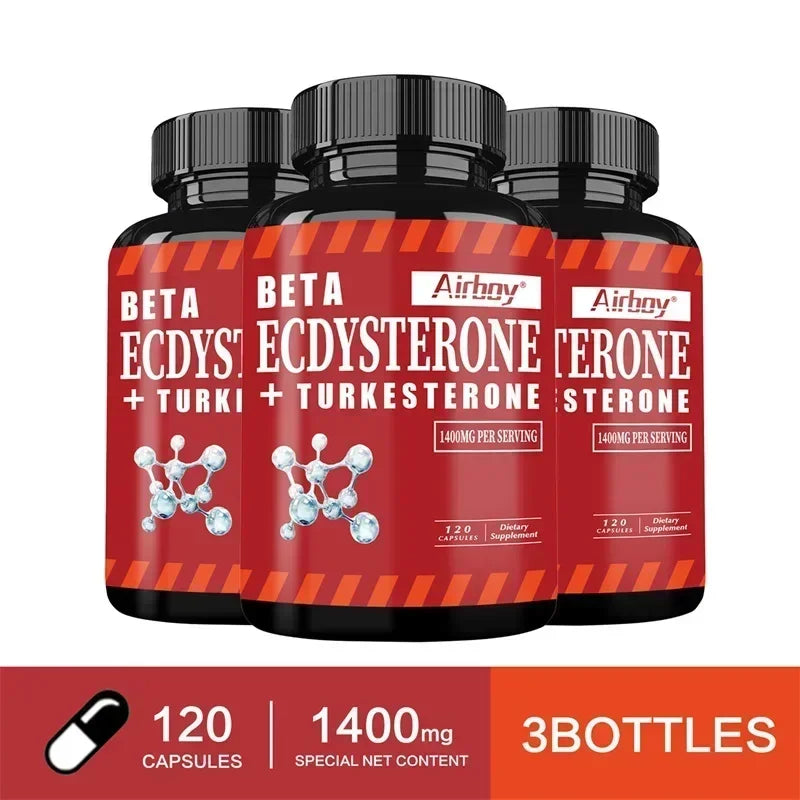 Suppléments Beta Ecdysterone et Turkesterone – Améliore l'endurance des exercices, augmente la masse musculaire et la masse musculaire magre