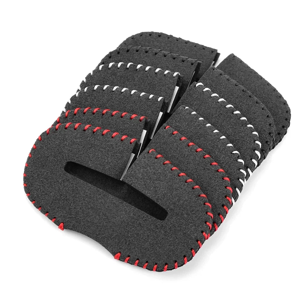 Boucle de ceinture de sécurité de voiture, Clip de protection, couverture intérieure avant et arrière, ceinture de sécurité automobile, Bulckle, Clips en cuir, accessoire