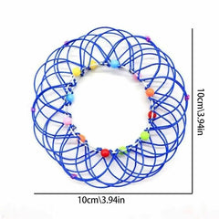 Jouets éducatifs Fidget pour enfants et adultes, panier de fleurs de décompression Mandala et anneau en acier, cadeau sensoriel d'halloween et de noël
