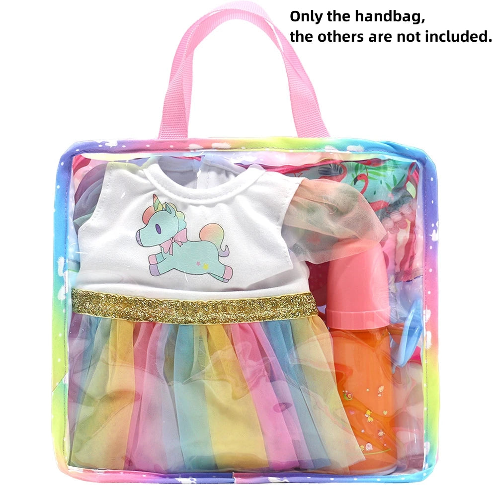 Sac à dos porte-poupée en peluche pour poupée, accessoires de poupée, porte-avant/arrière avec sangles, accessoires de poupée pour nouveau-né de 43cm, paquets sortants