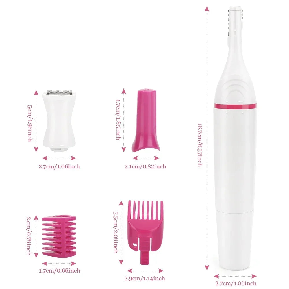 Femmes épilation électrique rasage femme Machine à raser 5 en 1 multifonction Mini rasoir tondeuse rasoir pour sourcils aisselles