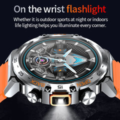 LIGE 2025 montre intelligente hommes Sport montres lampe de poche LED 360*360 Ultra HD écran étanche Fitness Bluetooth appel hommes Smartwatch