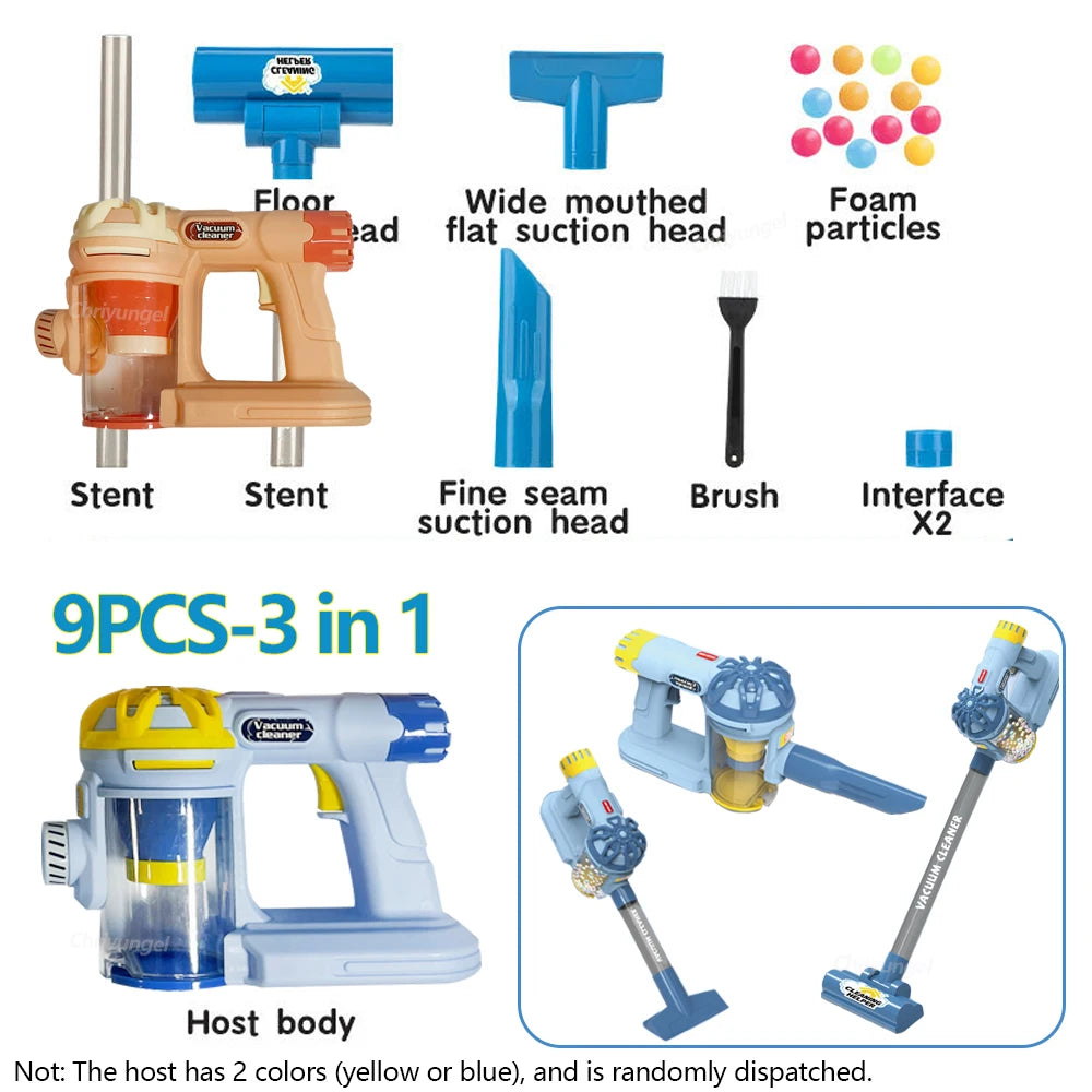 Ensemble d'aspirateur électrique de Simulation pour enfants, jouets de jeu de Simulation pour tout-petits, jeu de rôle, jouet éducatif pour filles et garçons, cadeaux