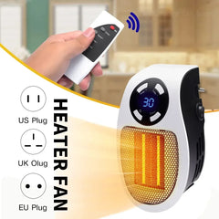 Chauffage Électrique Portable de 500W, Machine Chauffante à Distance, Appareil Ménager, Mini Religieux