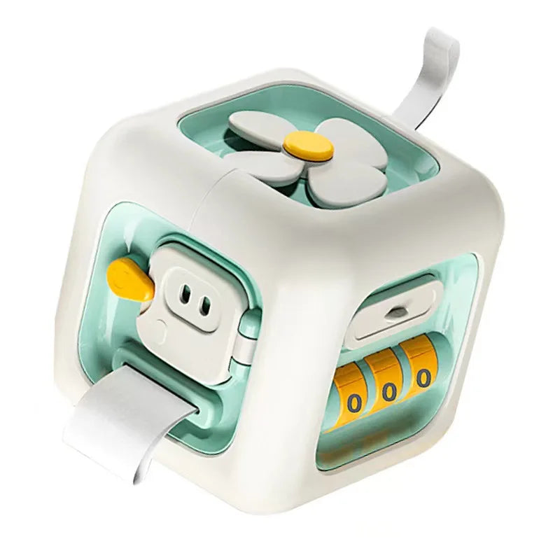 Jouets éducatifs Montessori 6 en 1, planche sensorielle occupée, compétences de pratique pour bébé, Cube de tiroir, jouets éducatifs Fidget pour fille et garçon