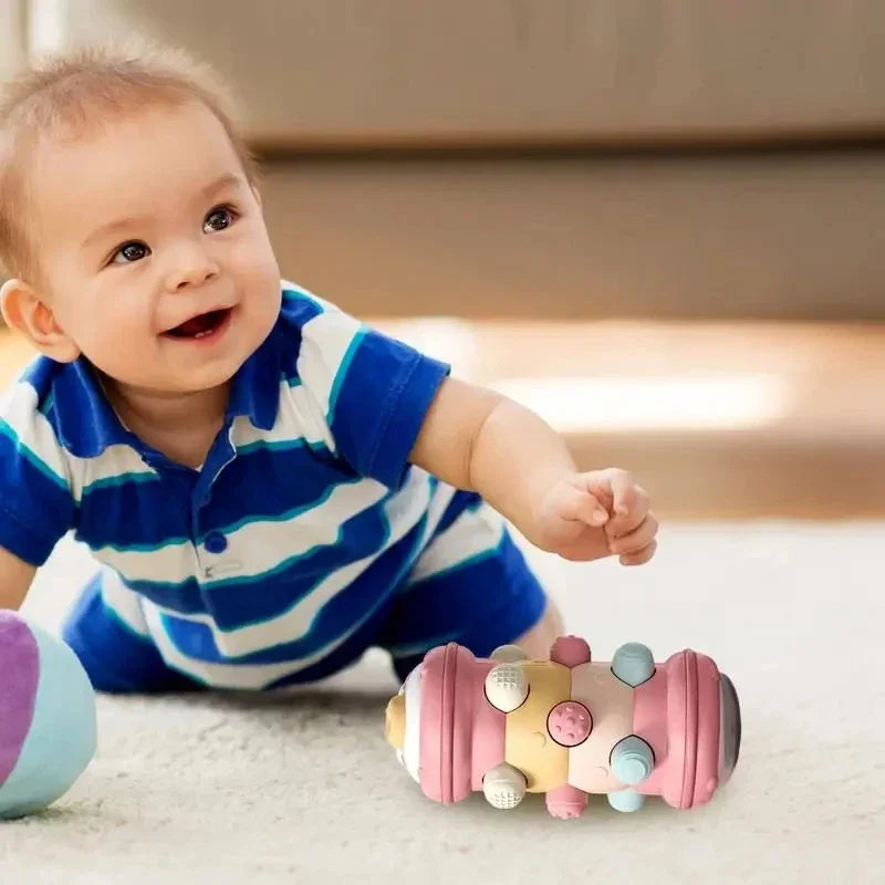 Jouet à rouleau rampant pour bébé de 0 à 12 mois, jouet sensoriel pour activité infantile, temps du ventre, développement éducatif Montessori