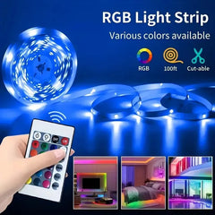 Bande lumineuse Led USB RGB, 5m, 10m, 20m, 30m, avec contrôle par application, ruban Flexible, pour la décoration de la pièce de la maison