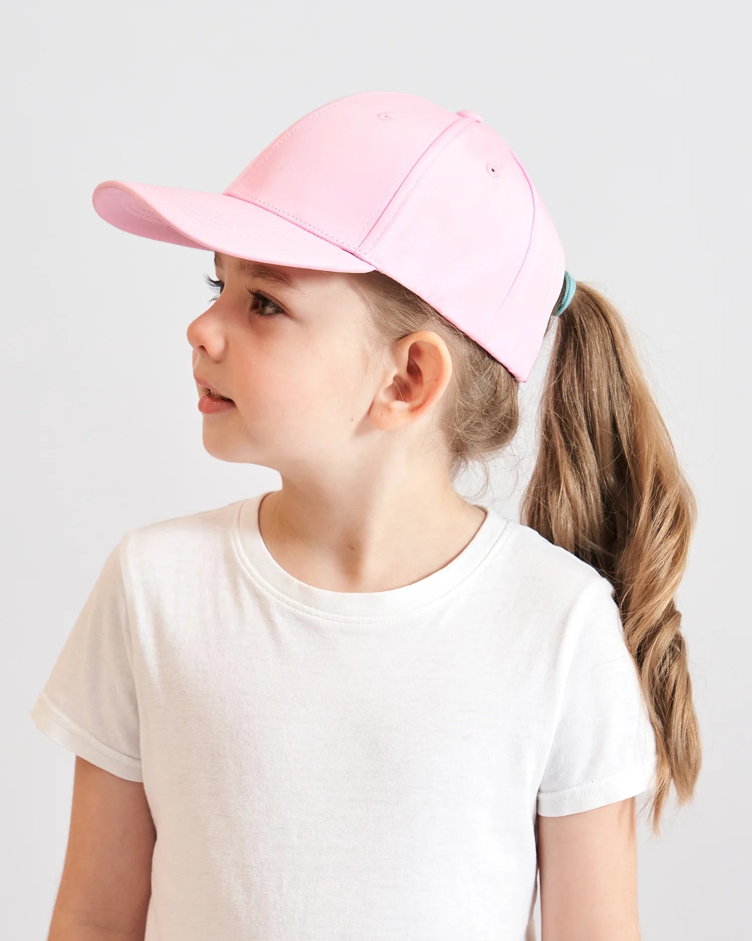Casquette de Baseball pour Enfant Fille et Garçon, Chapeau de Soleil, Dos Creux, Queue de Cheval, Snapback Hip Hop, Os Réglables