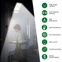 Puissant LED solaire extérieur LED cour applique murale 3 Modes corps humain Induction jardin terrasse porte de Garage éclairage public