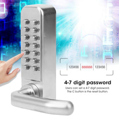 Dispositif de sécurité à domicile avec entrée sans clé, serrure de porte mécanique intelligente, mot de passe numérique, puissance non extensible, sécurité antivol, accès à la maison