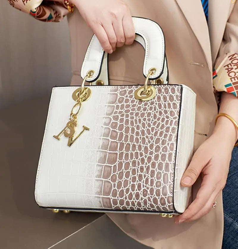 Sacs à Main de Luxe en Cuir Brcorporelle pour Femme, Sacoche à Bandoulière, Poignée Supérieure, Tendance