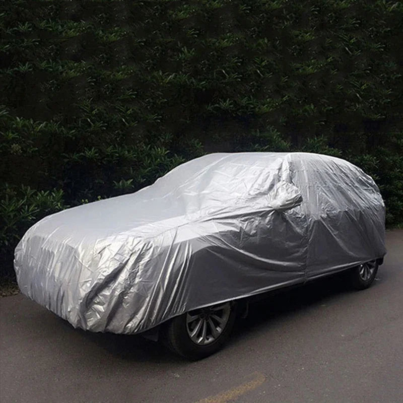 Full car cover, indoor and outdoor protection, sunshade, dustproof, UV-resistant, universal for sedans and SUVs