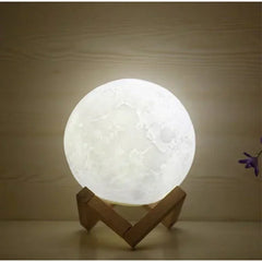 8CM LED veilleuse impression 3D lune lampe chambre décor MoonLight pour enfants cadeaux décorations créatif chevet atmosphère éclairage