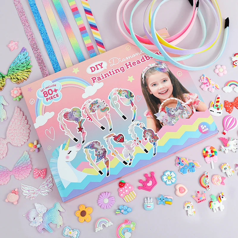 Accessoires pour cheveux pour filles, arts et artisanat, cadeau, Kit de fabrication de bandeaux, cadeaux, Kit de fabrication de bandeaux pour filles, faites votre propre mode