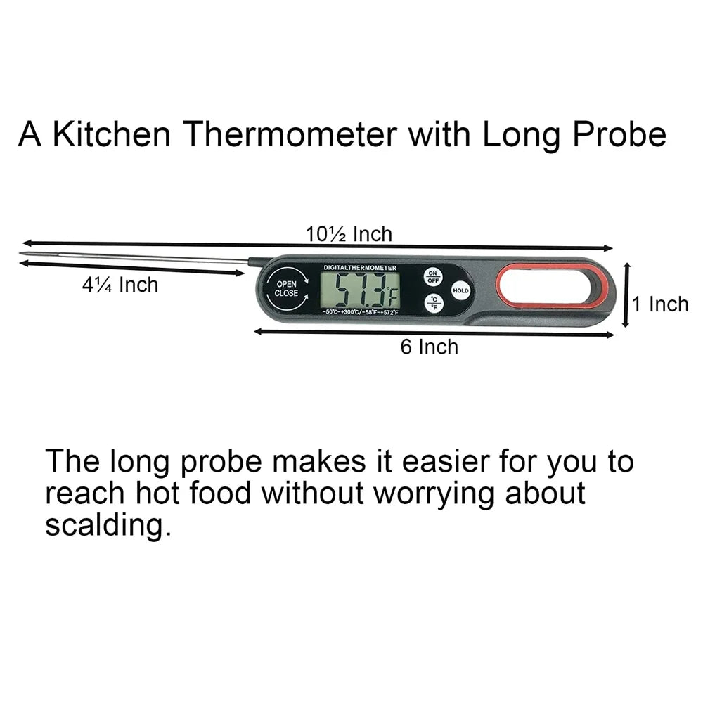Thermomètre à viande numérique cuisson des aliments cuisine BBQ sonde eau lait huile liquide four cuisson numérique compteur de température